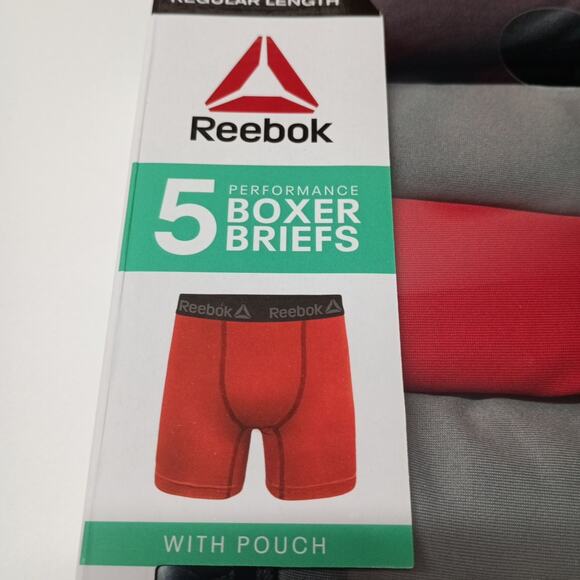 Boys Performance Boxer Briefs Reebok Size S Small (6/7) 5 Pack Moisture Wick - Picture 3 of 6
